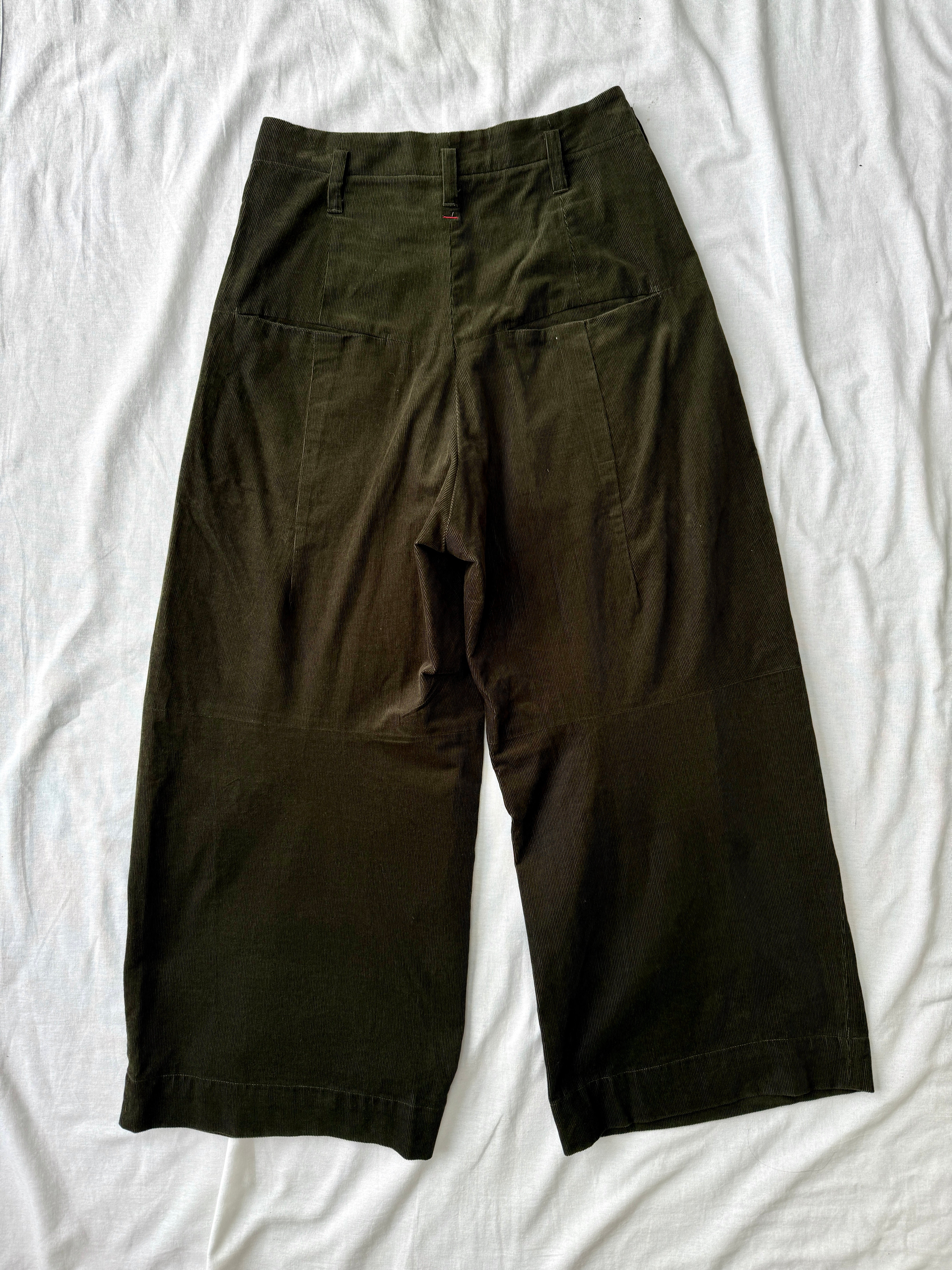 Shinya Kozuka Olive Corduroy Baggy Pants – SĀN ARCHIVE GOODS