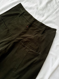Shinya Kozuka Olive Corduroy Baggy Pants