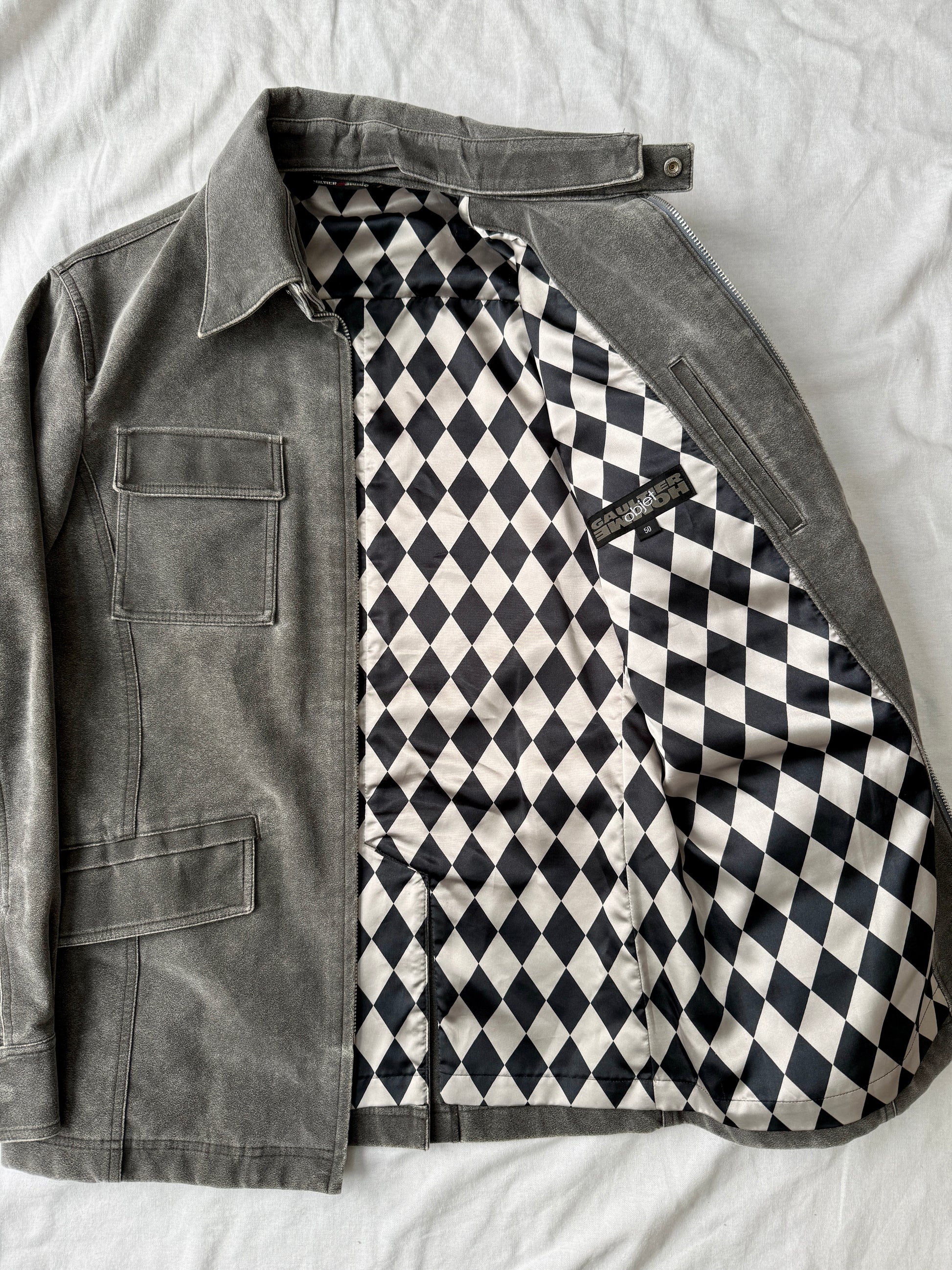 Jean Paul Gaultier Objet Suede Safari Jacket