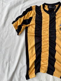 Martine Rose Ruched Stripe Football T-shirt