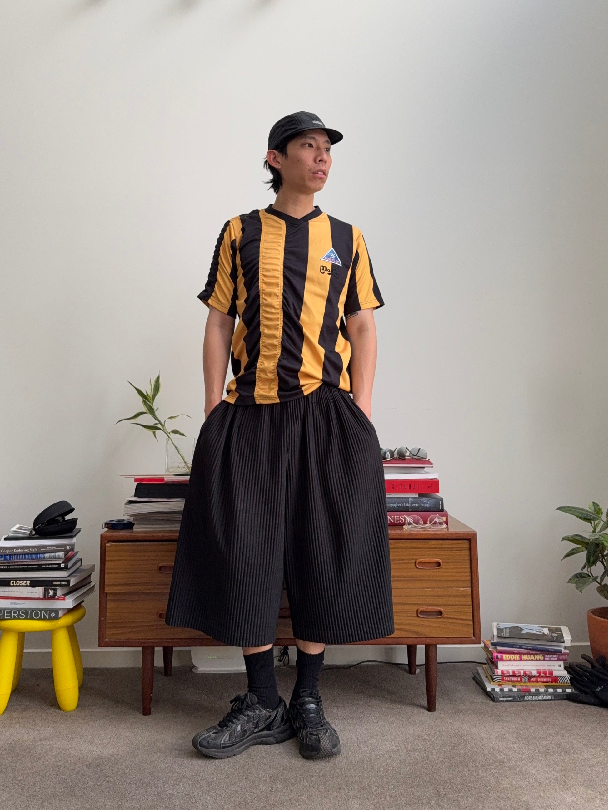 Martine Rose Ruched Stripe Football T-shirt