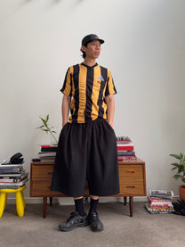 Martine Rose Ruched Stripe Football T-shirt