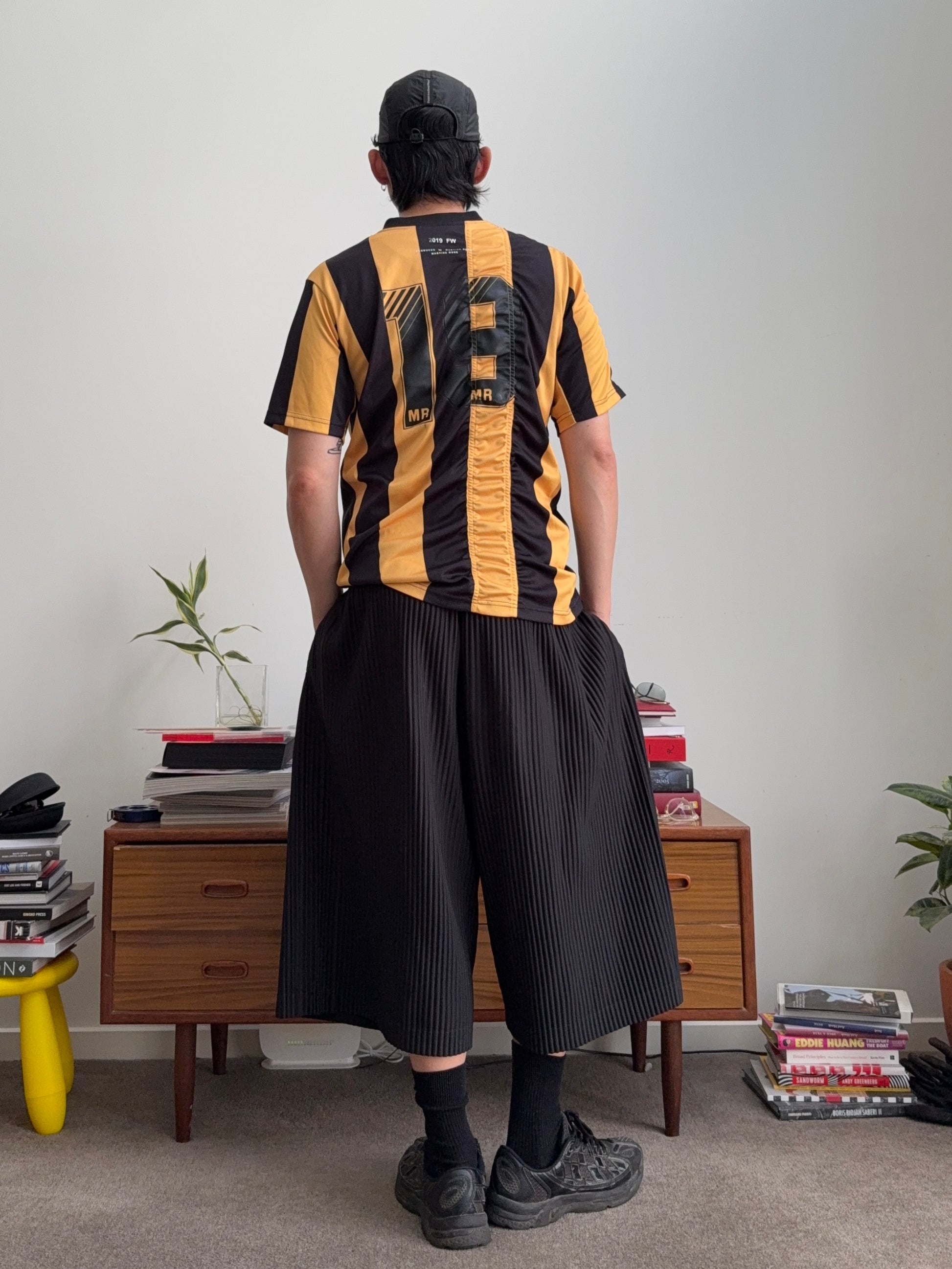 Martine Rose Ruched Stripe Football T-shirt