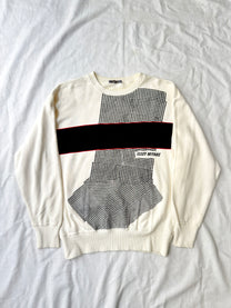 Issey Miyake 80s Houndstooth Panel Jumper