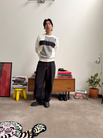 Issey Miyake 80s Houndstooth Panel Jumper