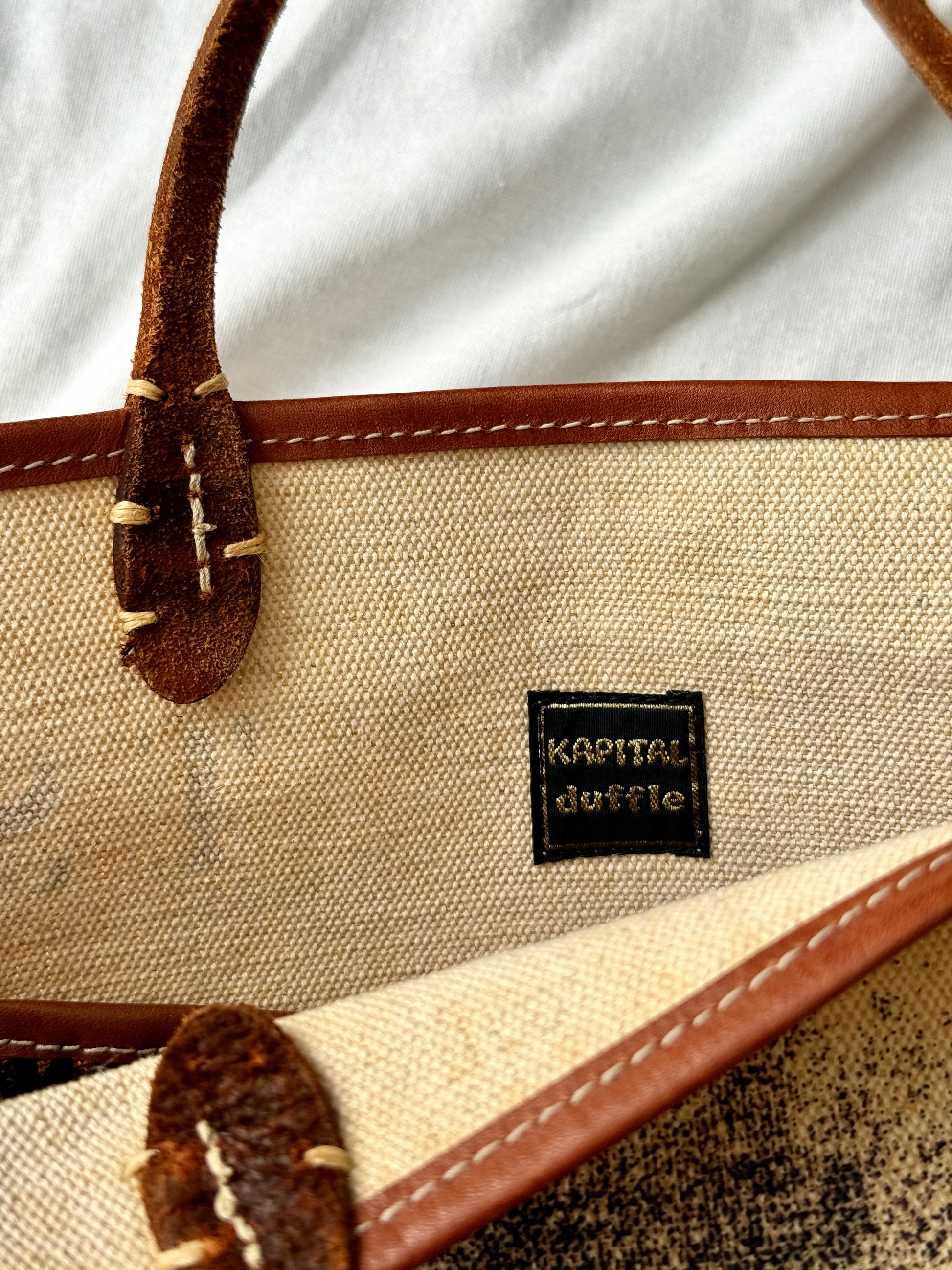 Kapital Duffle Naval Medium Tote Bag