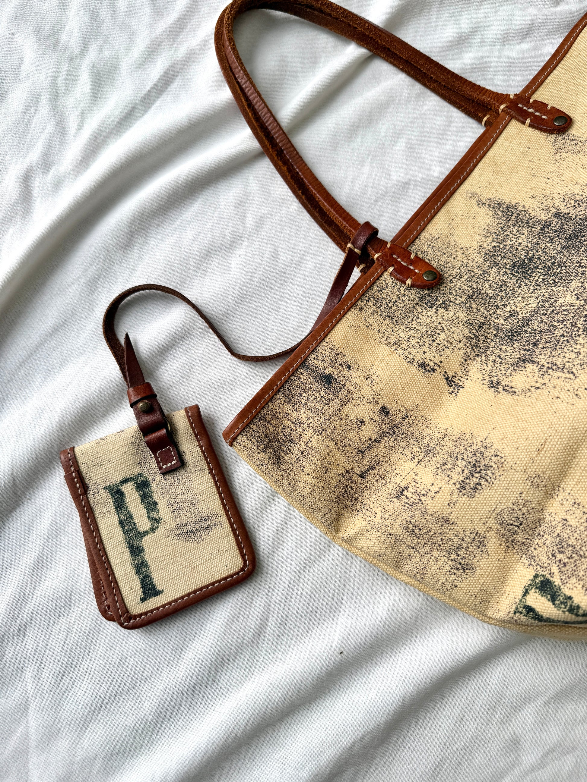 Kapital Duffle Naval Medium Tote Bag