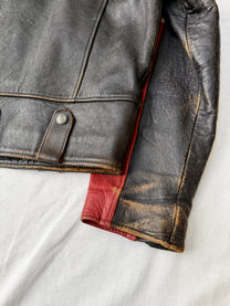 Vintage Harley Davidson Racing Leather Jacket