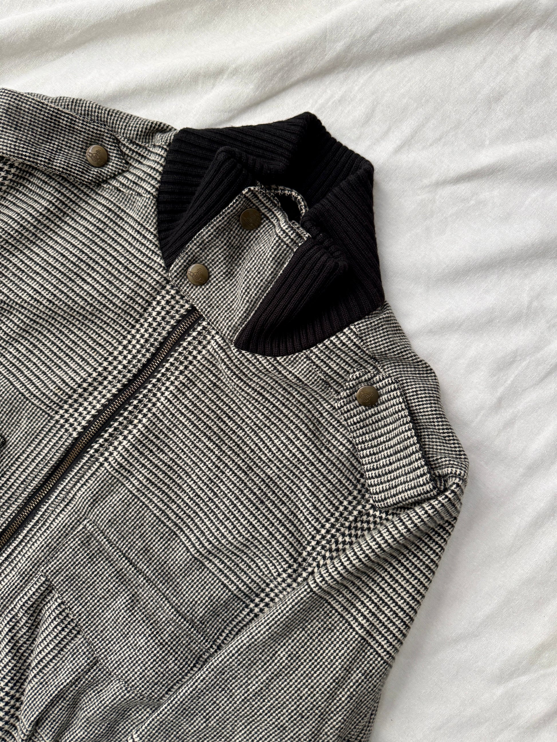Vivienne Westwood MAN Houndstooth Wool Military Blouson