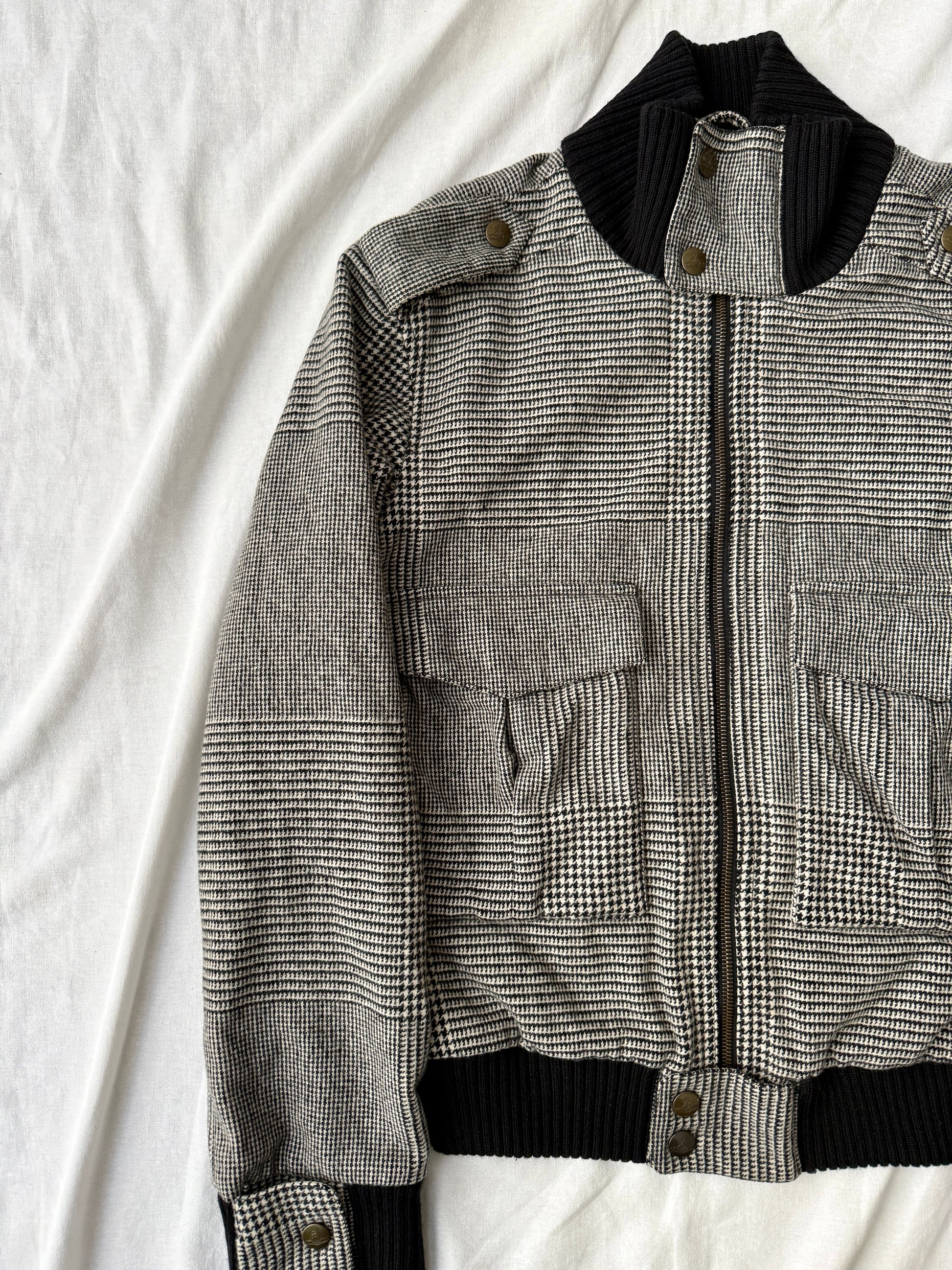 Vivienne Westwood MAN Houndstooth Wool Military Blouson