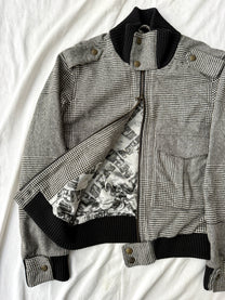 Vivienne Westwood MAN Houndstooth Wool Military Blouson