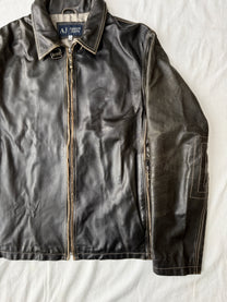 Armani Single Rider Leather Jacket