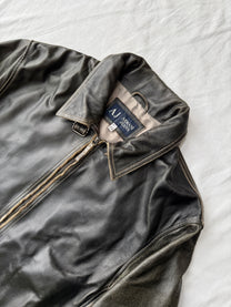 Armani Single Rider Leather Jacket