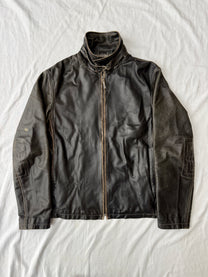 Armani Single Rider Leather Jacket