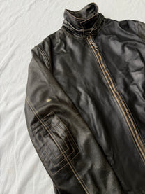 Armani Single Rider Leather Jacket