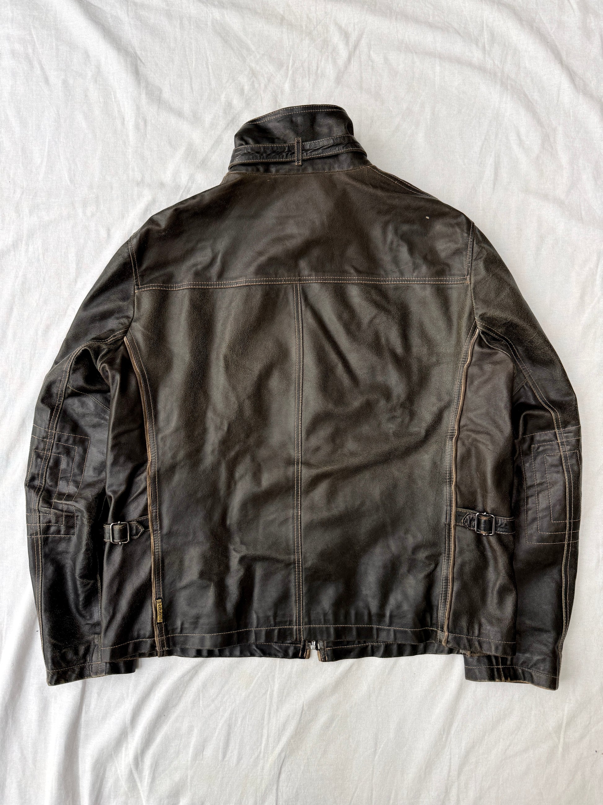Armani Single Rider Leather Jacket