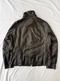 Armani Single Rider Leather Jacket