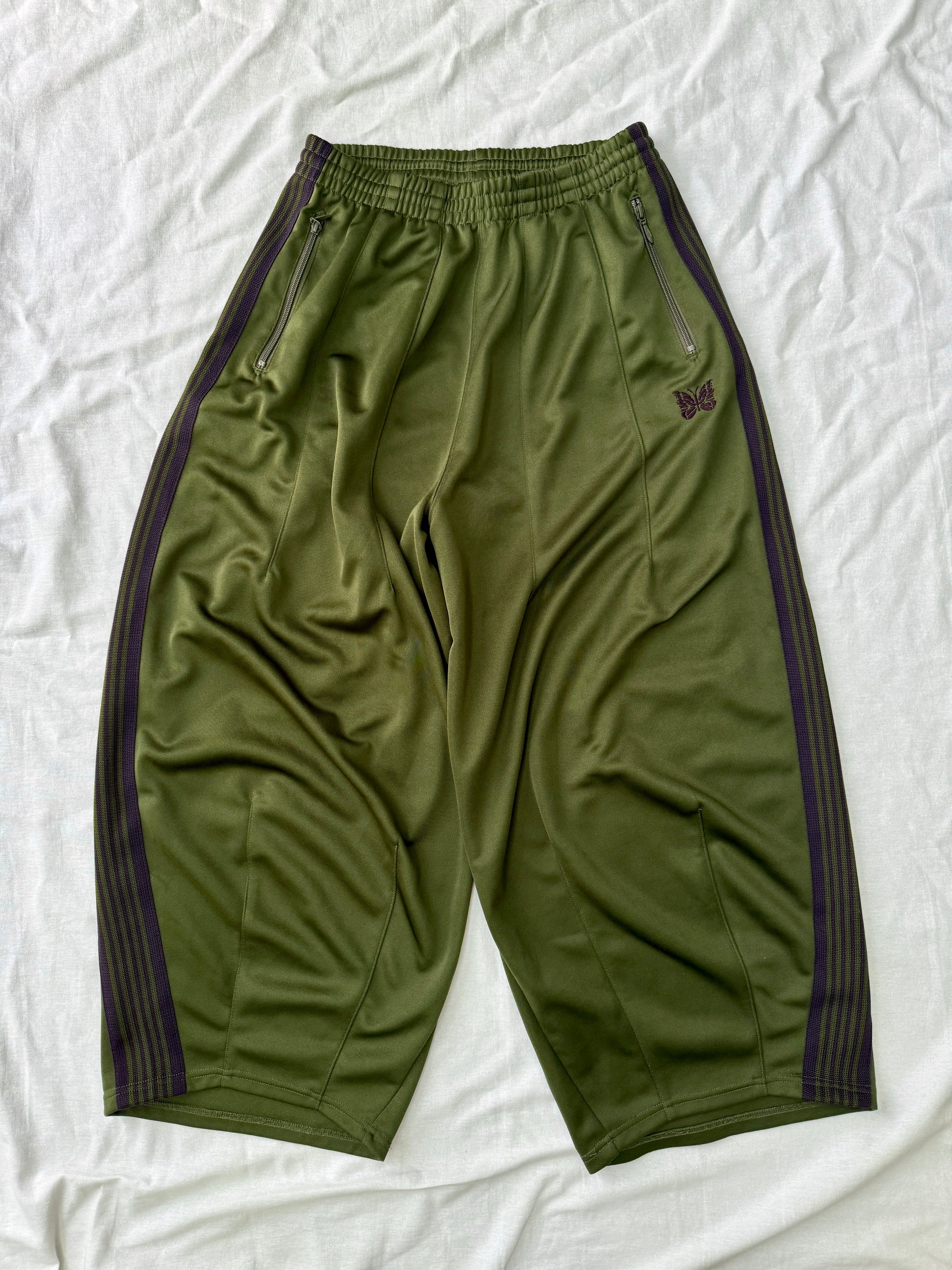 Needles H.D Track Pants - Olive/Eggplant