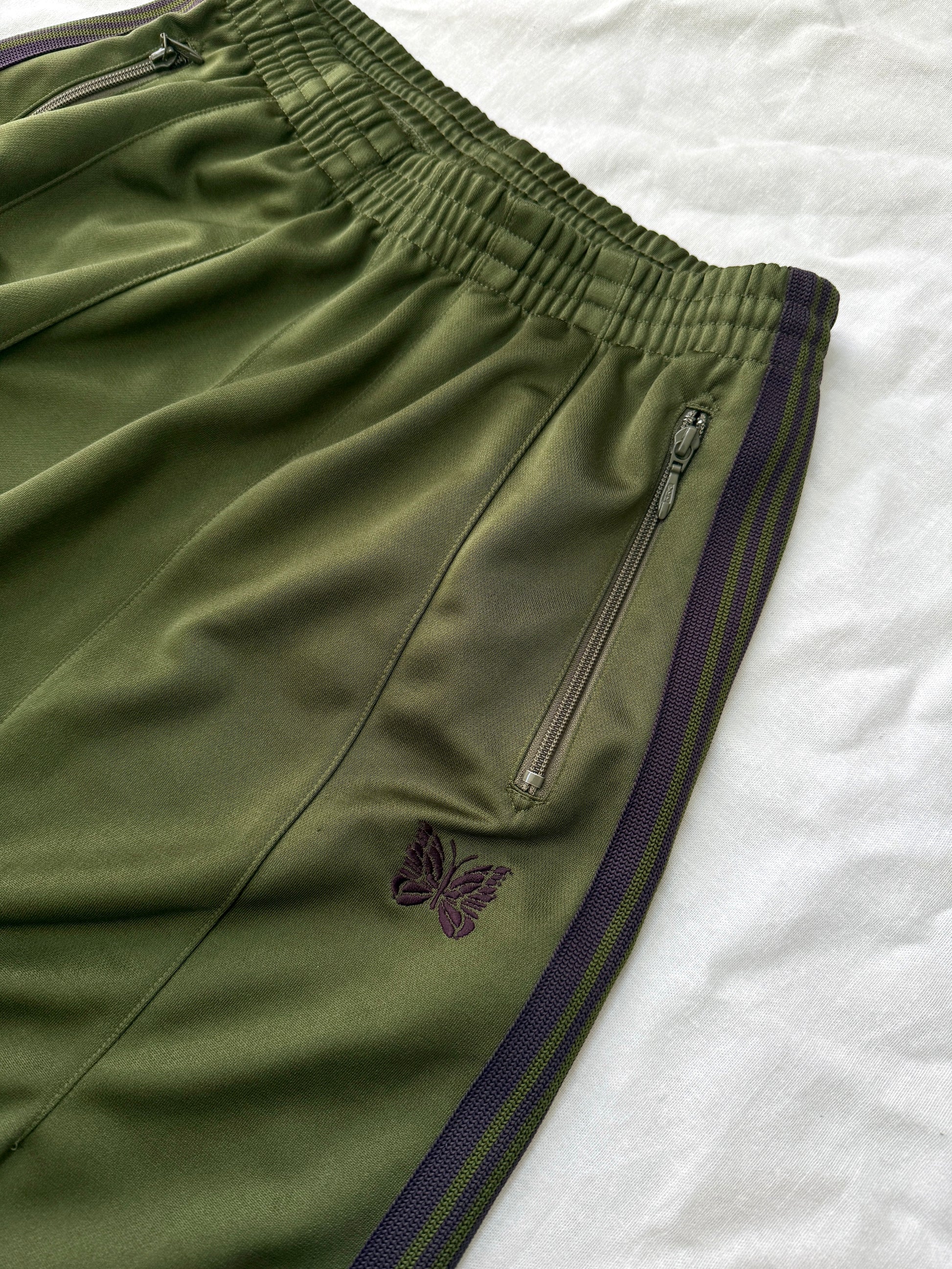 Needles H.D Track Pants - Olive/Eggplant
