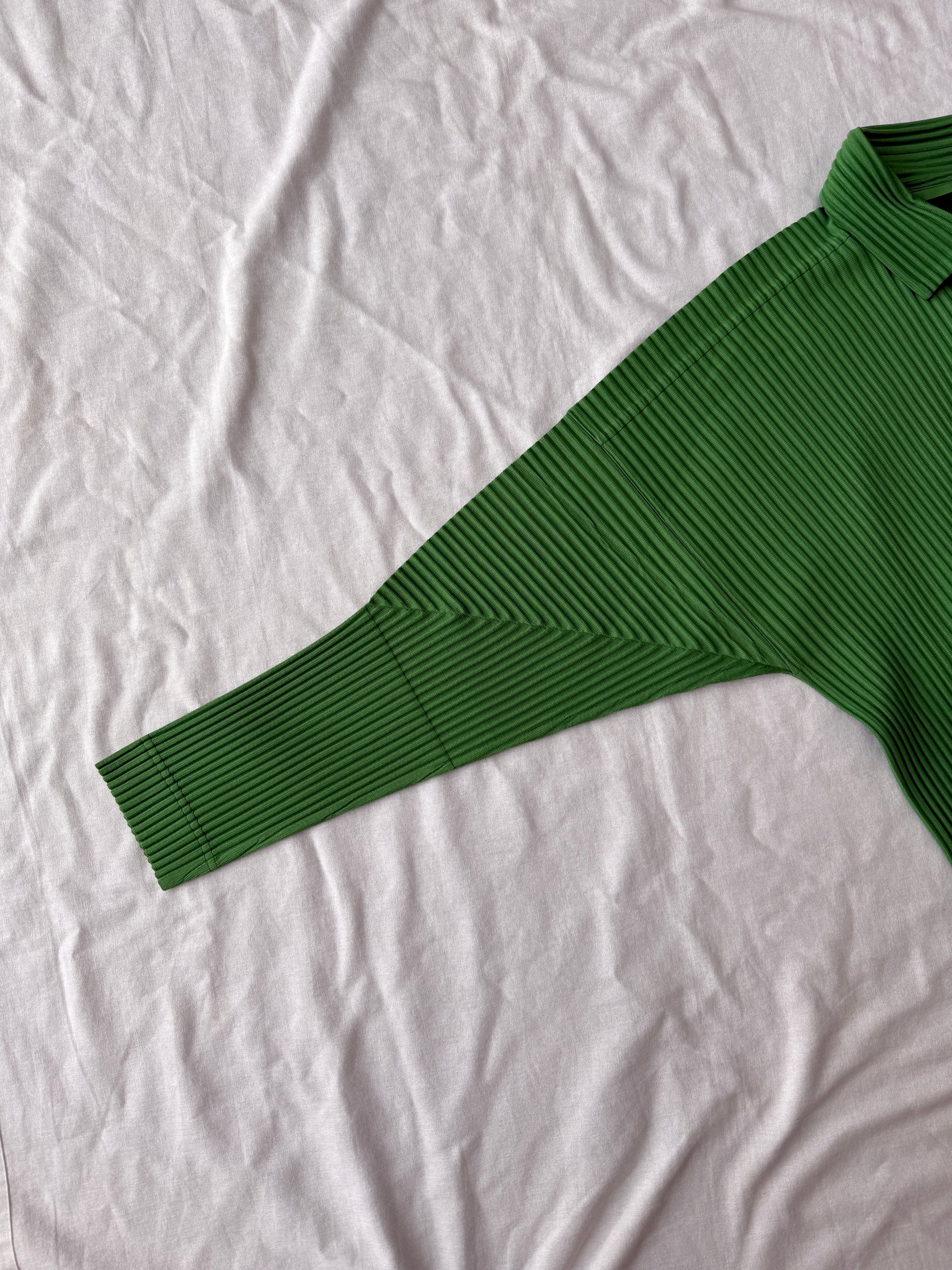 Homme Plisse Issey Miyake Buttoned Down Shirt - Parakeet Green