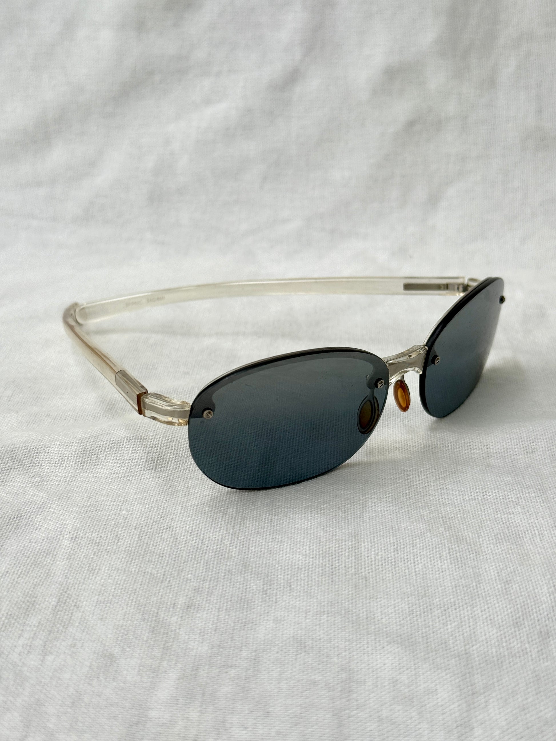 Prada Round Rimless Sunglasses
