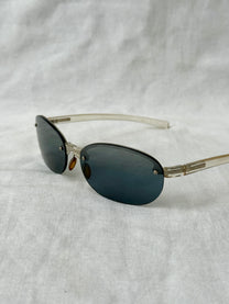 Prada Round Rimless Sunglasses