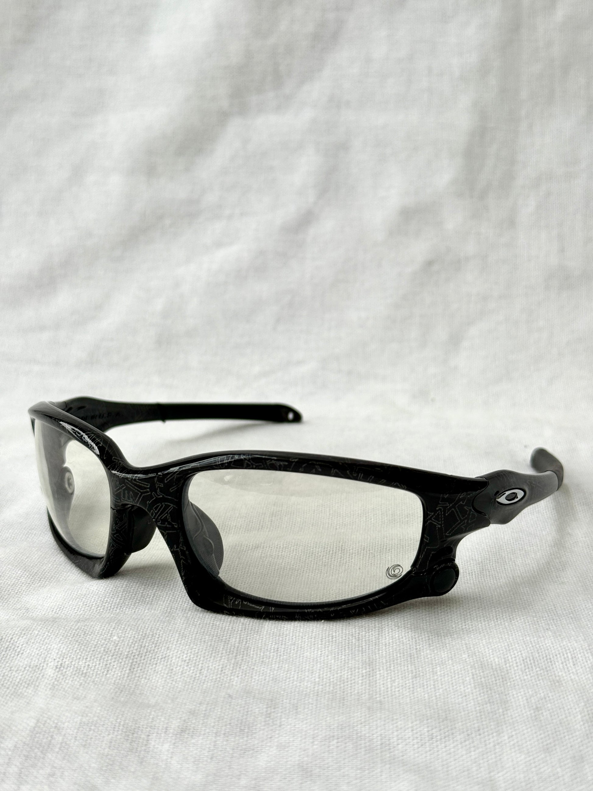 Oakley Clear Lenses Split Jacket Ghost Text