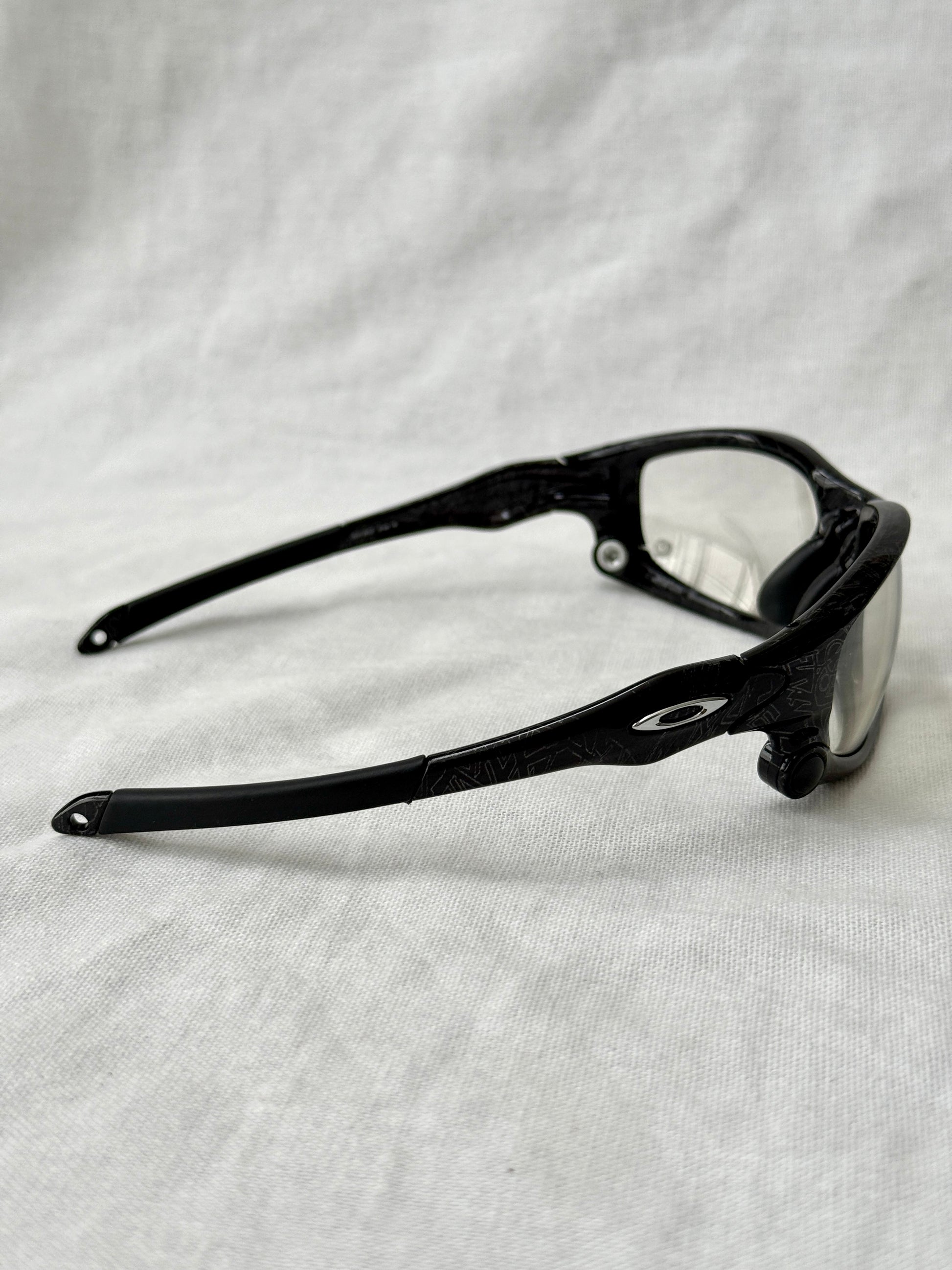 Oakley Clear Lenses Split Jacket Ghost Text