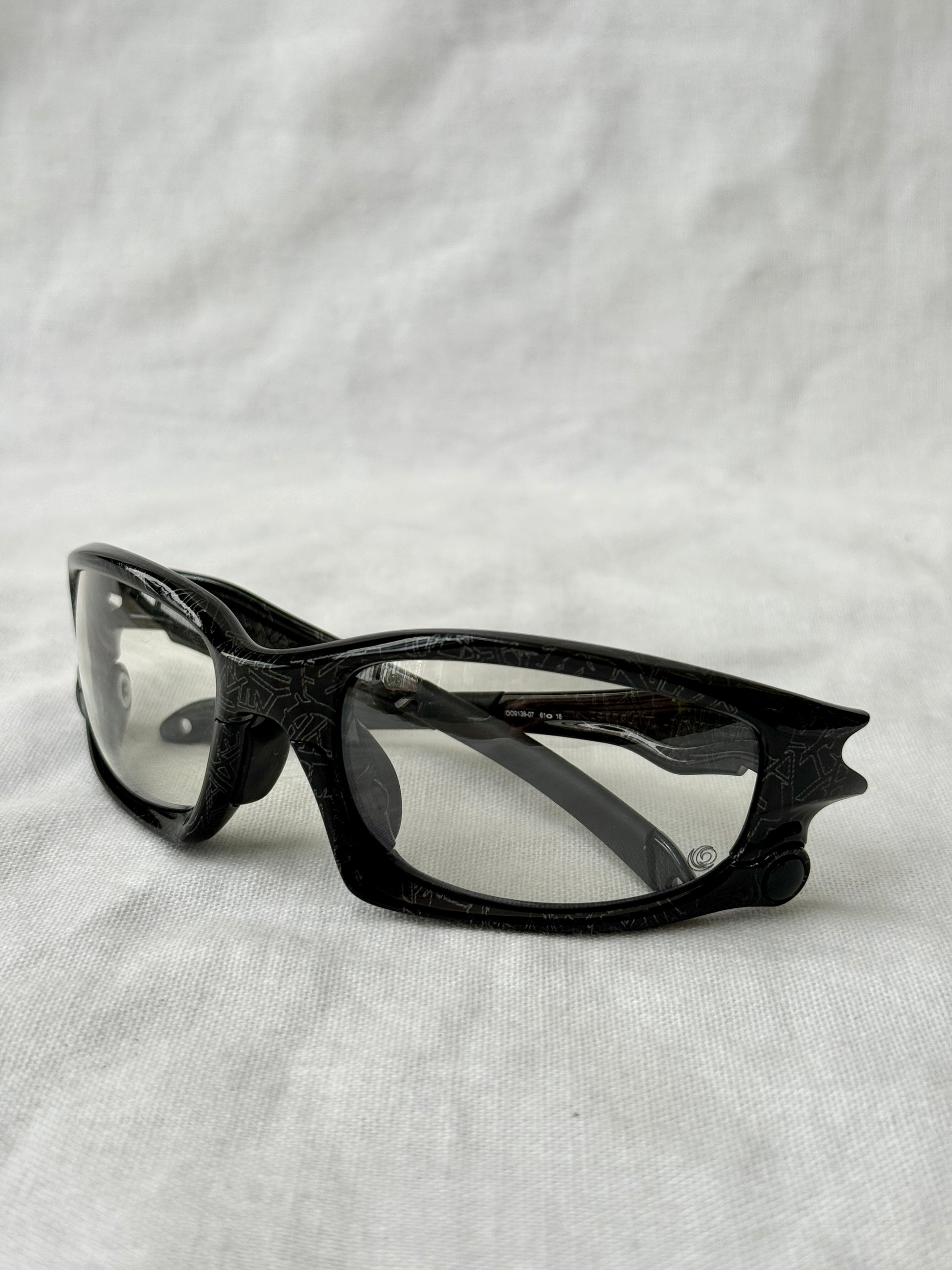 Oakley Clear Lenses Split Jacket Ghost Text