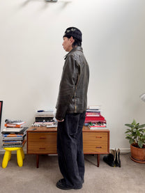 Armani Single Rider Leather Jacket