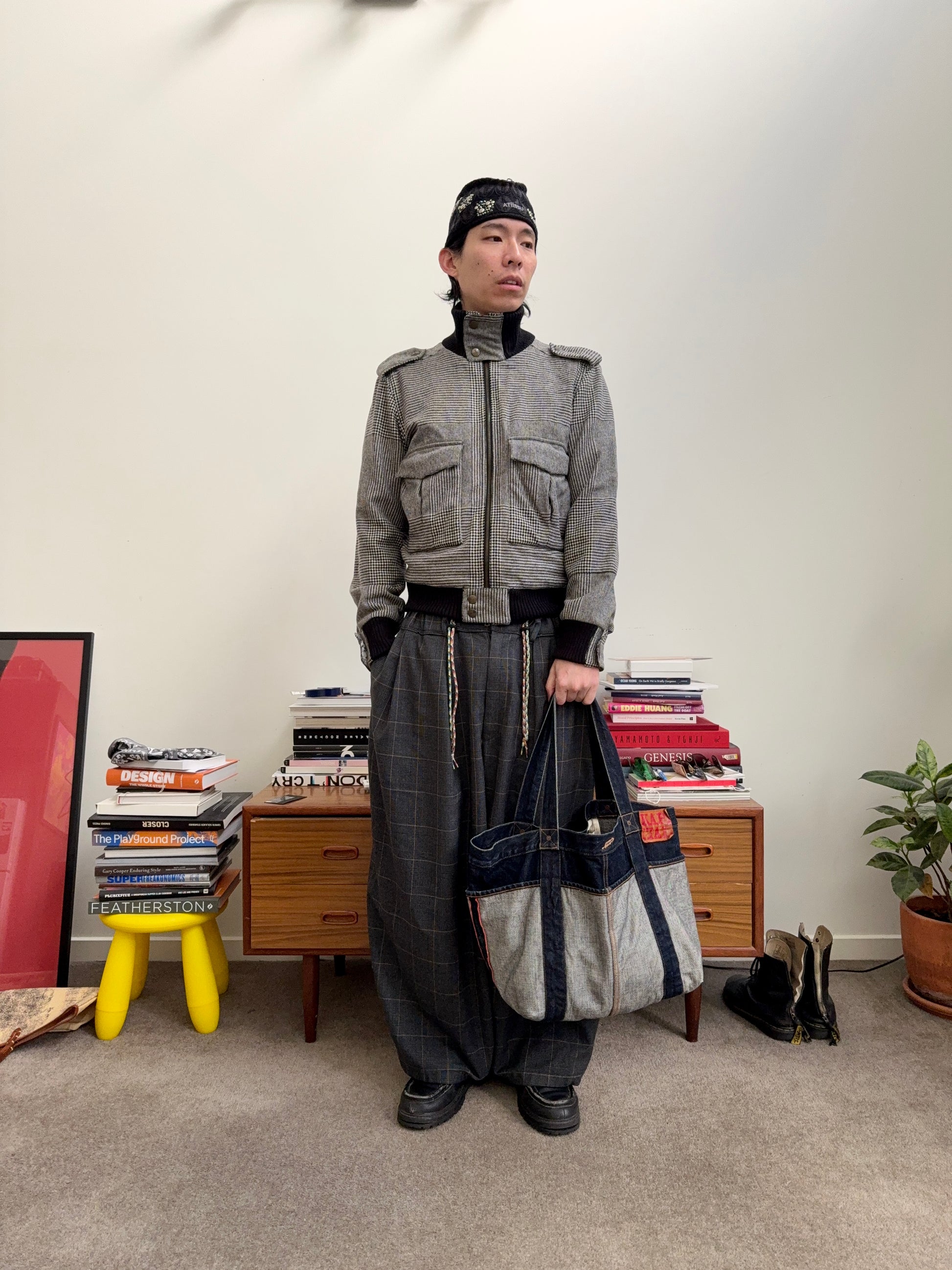 Vivienne Westwood MAN Houndstooth Wool Military Blouson
