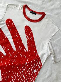 Comme des Garcons Homme Red Hand Ringer T-shirt