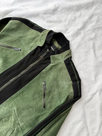 Emporio Armani Suede Leather Racing Jacket