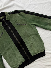 Emporio Armani Suede Leather Racing Jacket