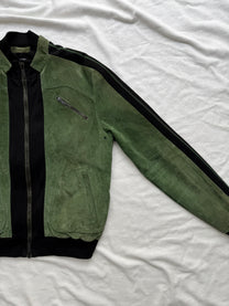Emporio Armani Suede Leather Racing Jacket
