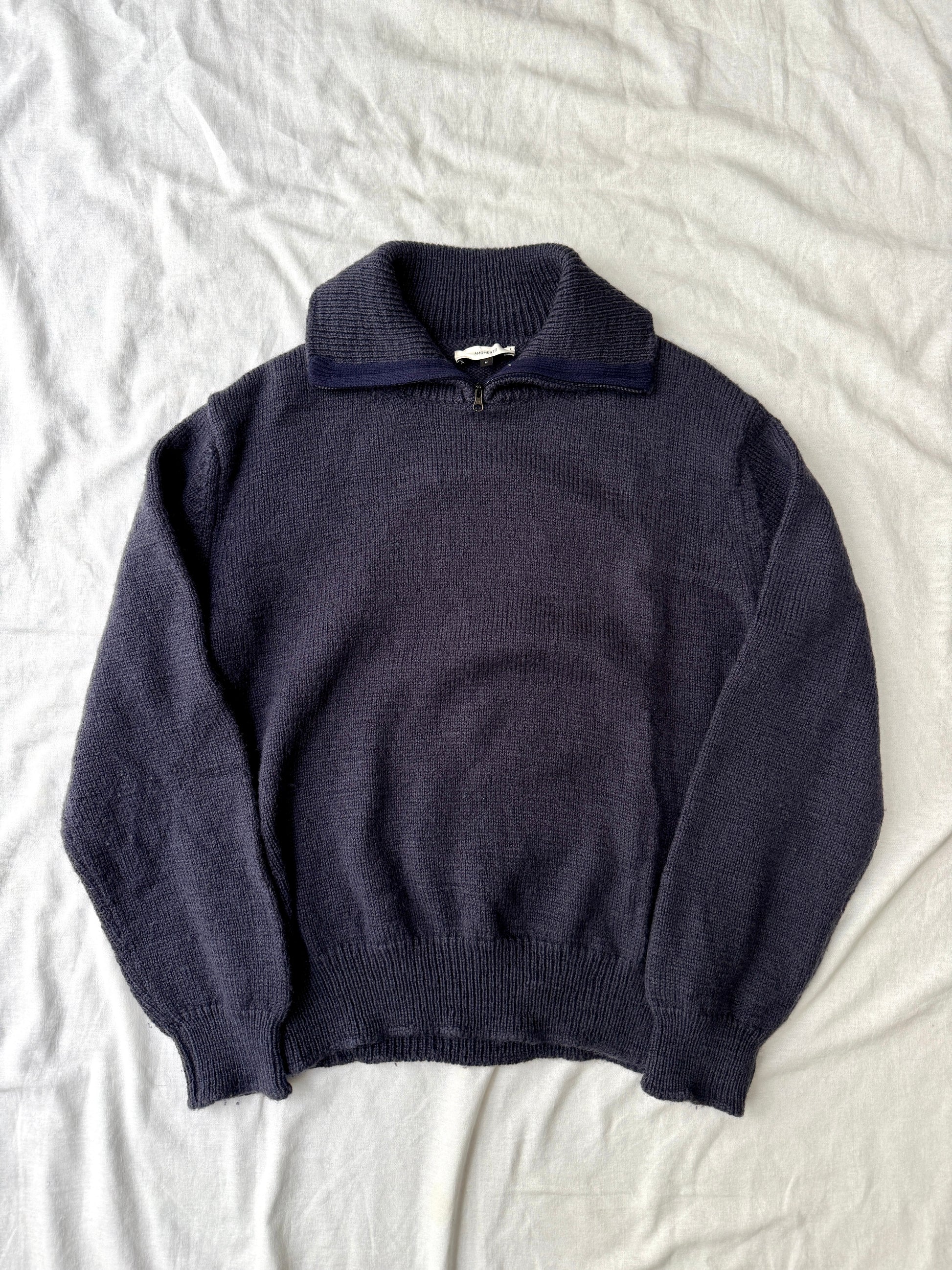 AMOMENTO Zipped Driver's Knit