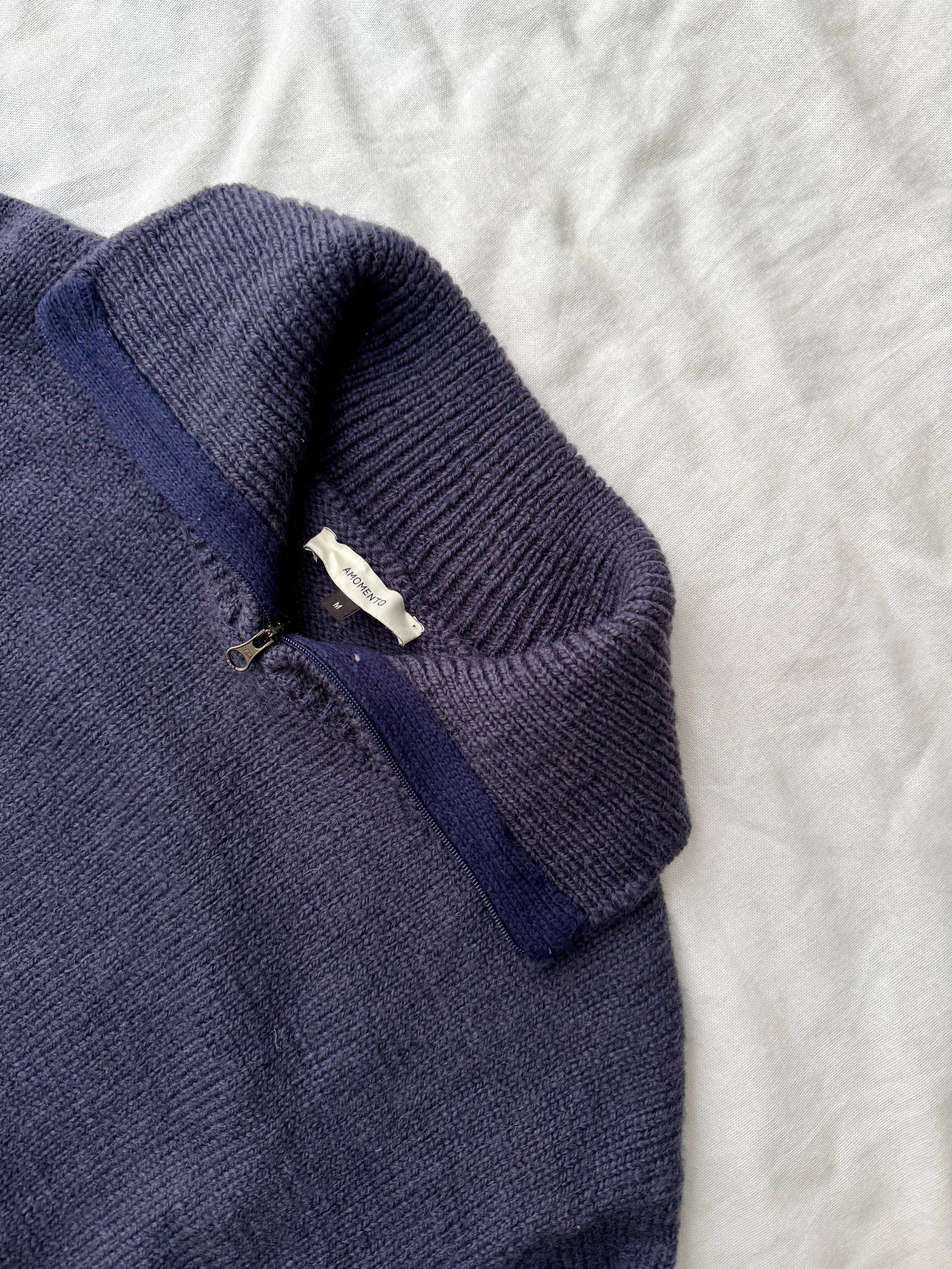 AMOMENTO Zipped Driver's Knit