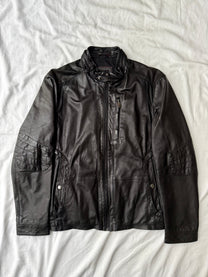 Hugo Boss Lamb's Leather Motorcycle Jacket