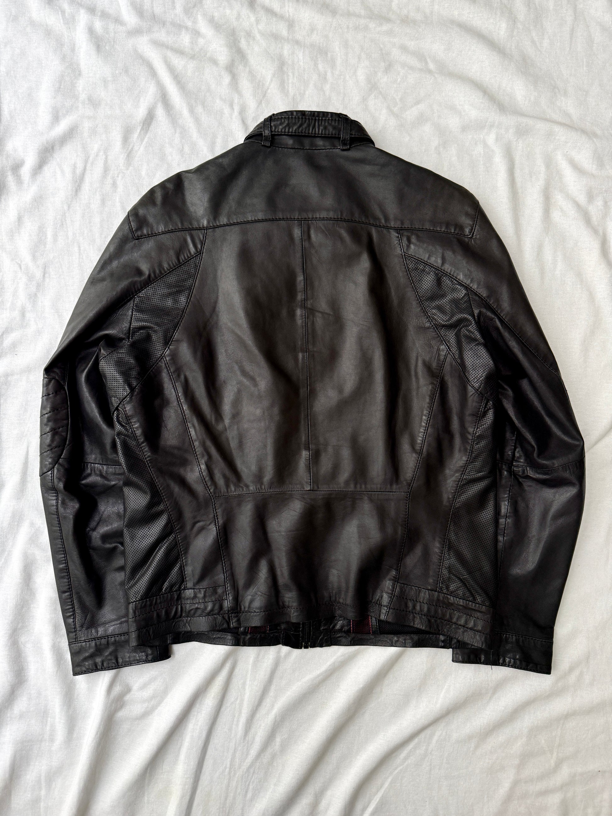 Hugo Boss Lamb's Leather Motorcycle Jacket