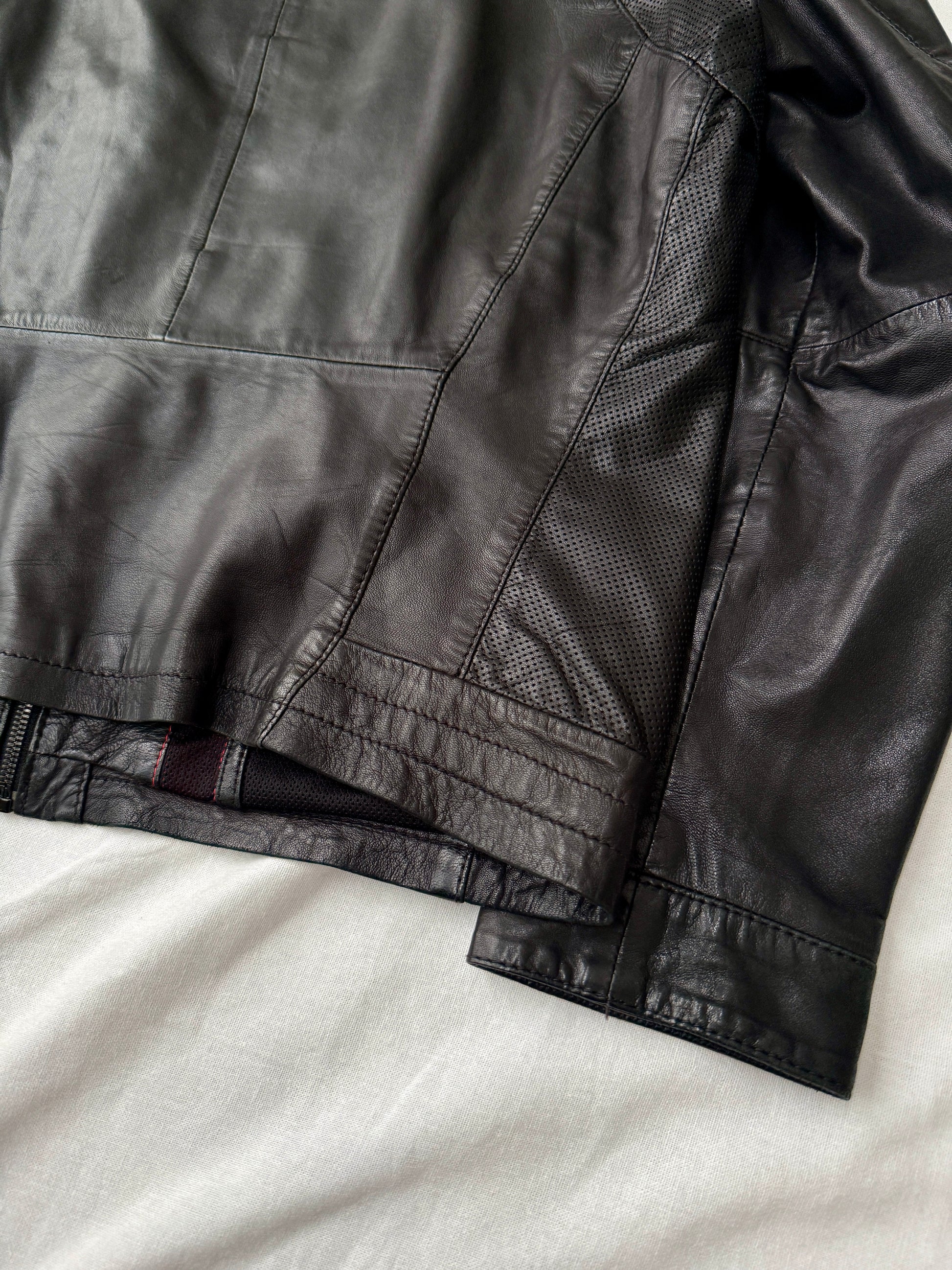 Hugo Boss Lamb's Leather Motorcycle Jacket