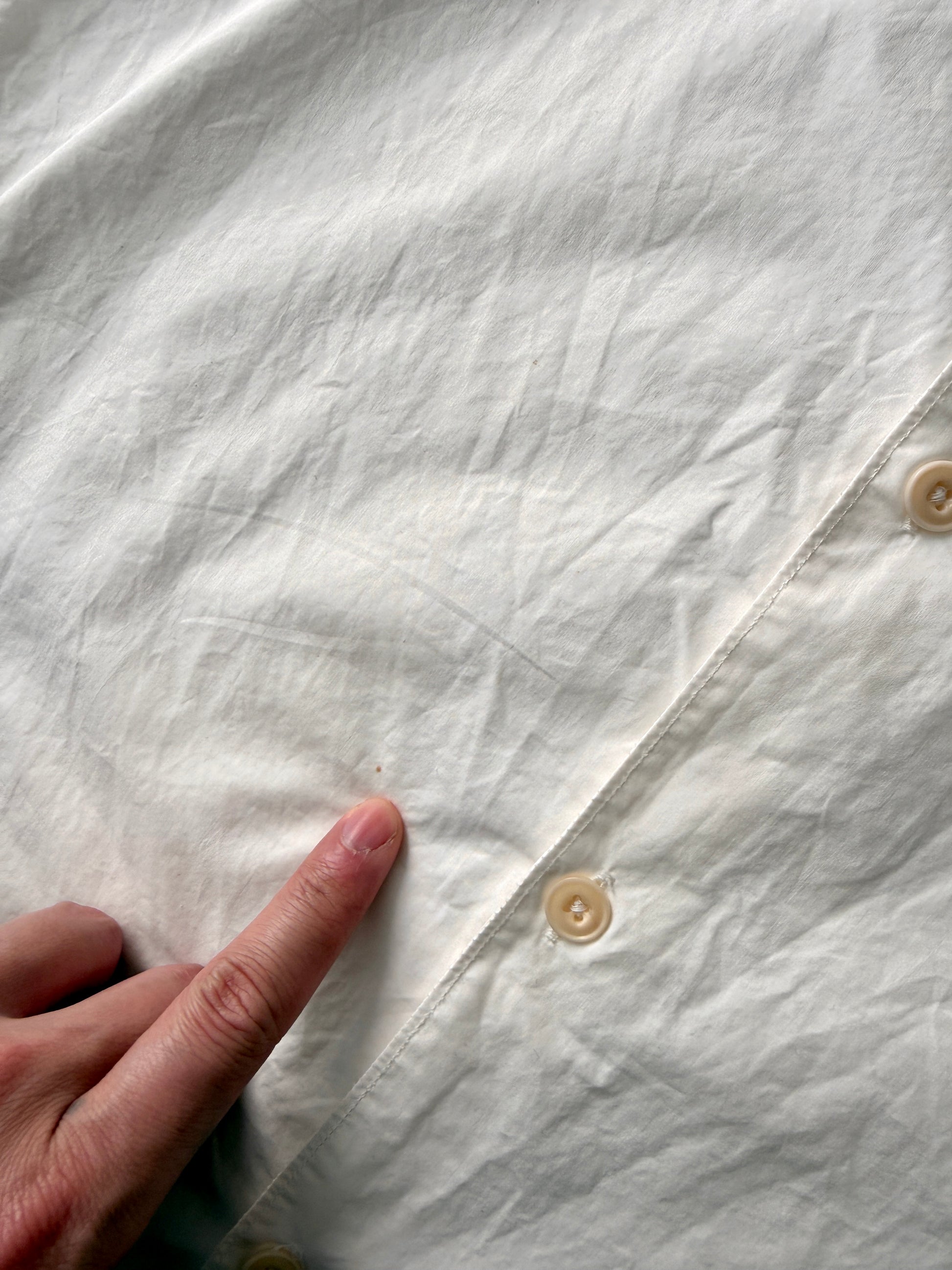 Lemaire Spread Collar Short Sleeved Shirt