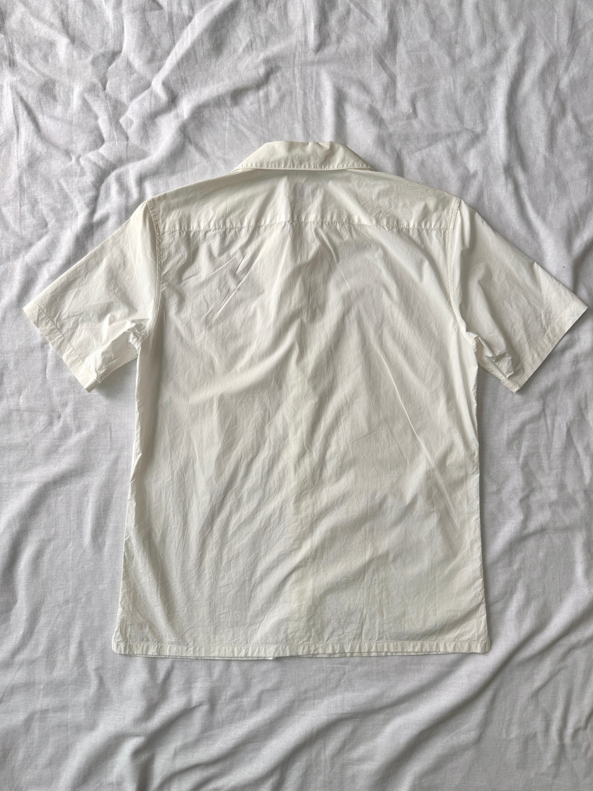 Lemaire Spread Collar Short Sleeved Shirt
