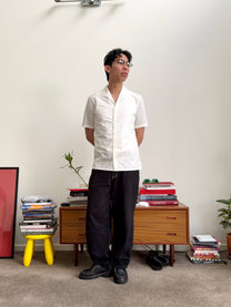 Lemaire Spread Collar Short Sleeved Shirt