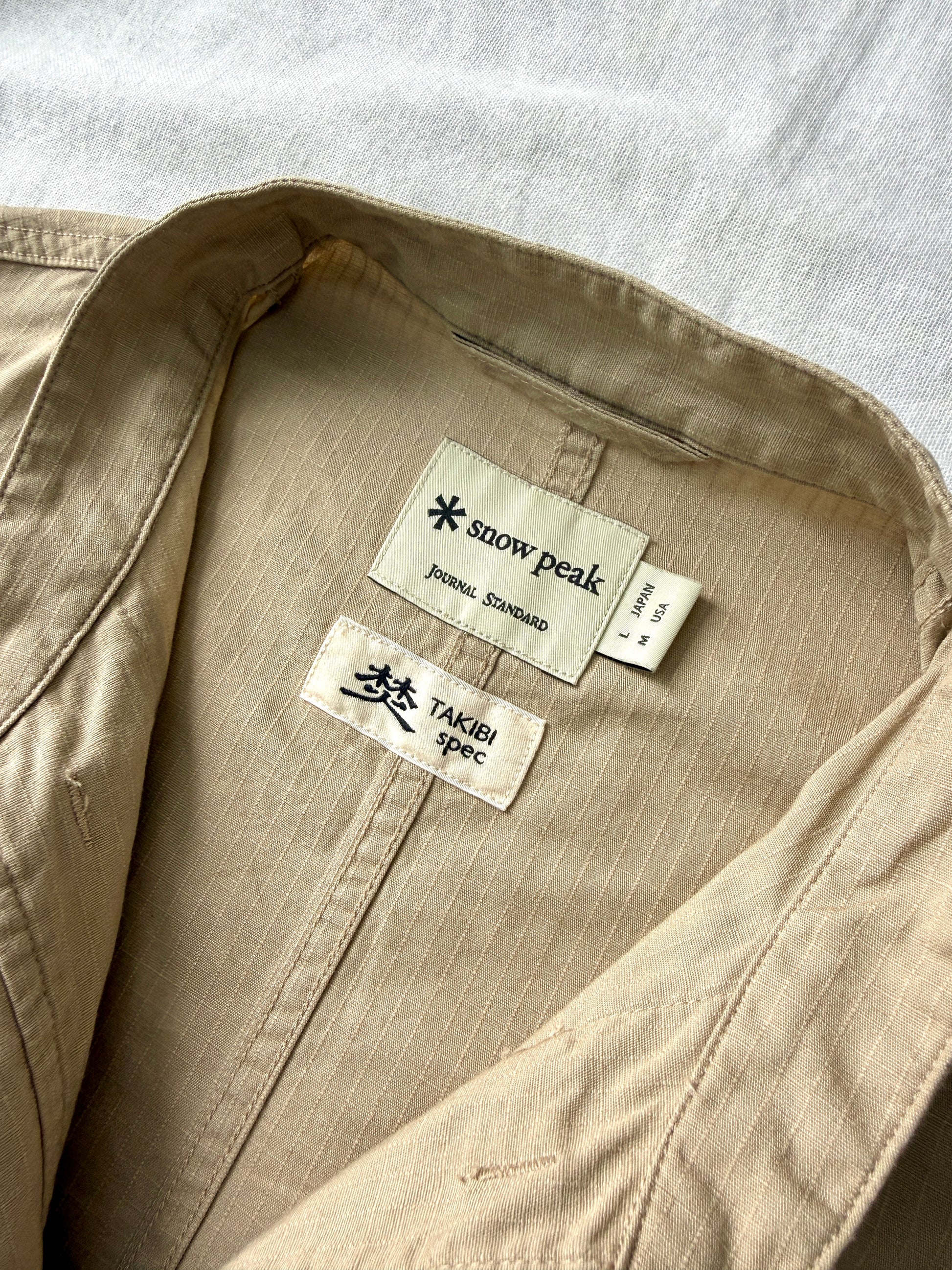 Snow Peak x Journal Standard Takibi Ripstop Chinese Jacket