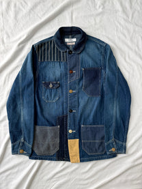 FDMTL Boro &amp; Sashiko Denim Chore Coat