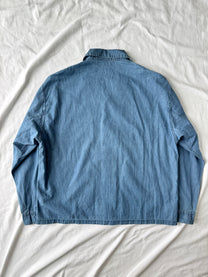 SEEALL Light Denim Patchwork Shirt