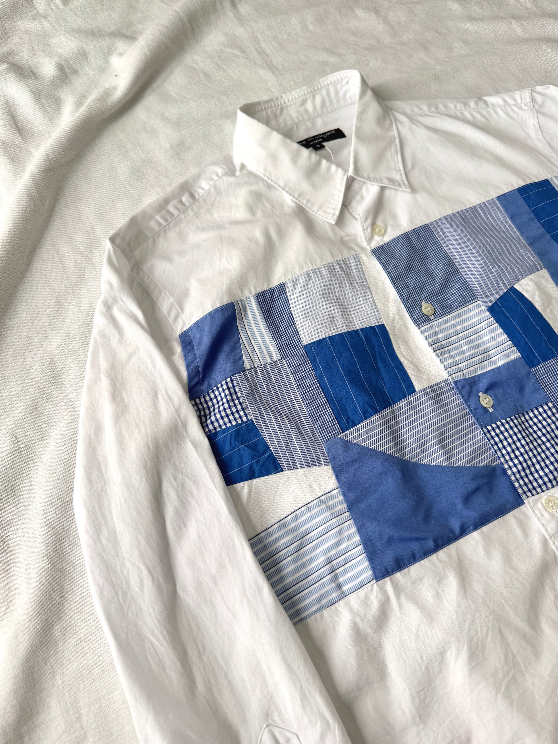 Comme des Garcons Homme Patchwork Cut-and-sew Shirt
