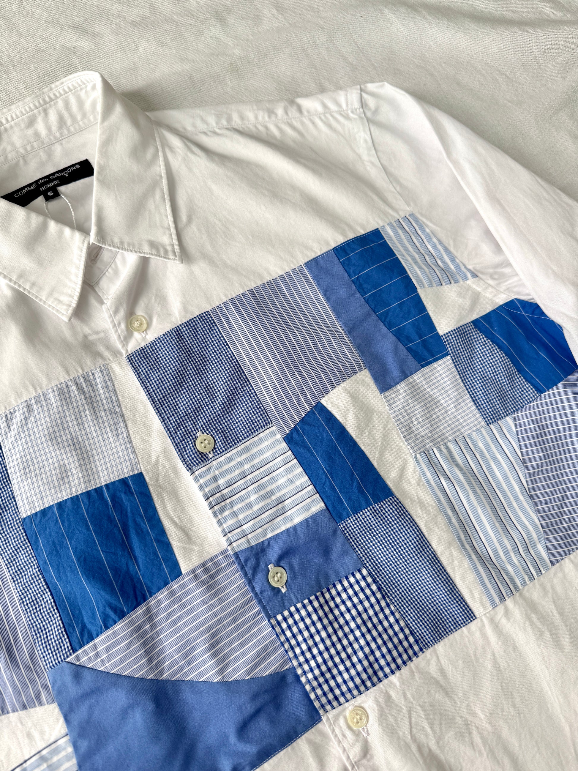 Comme des Garcons Homme Patchwork Cut-and-sew Shirt