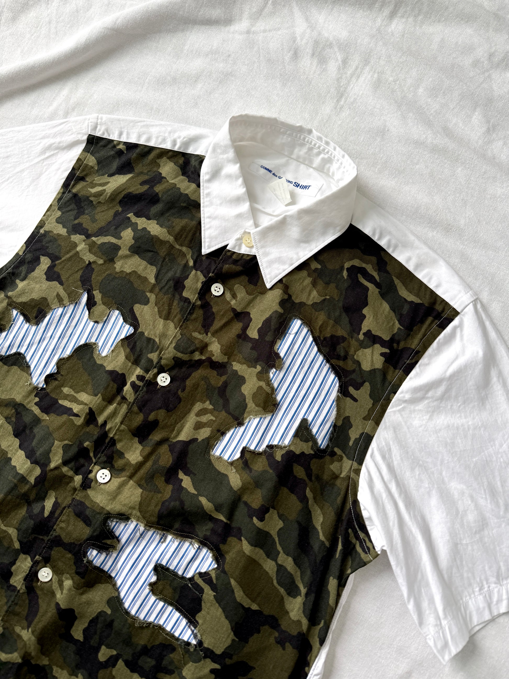 Comme des Garcons SHIRT Camo Patchwork Shirt