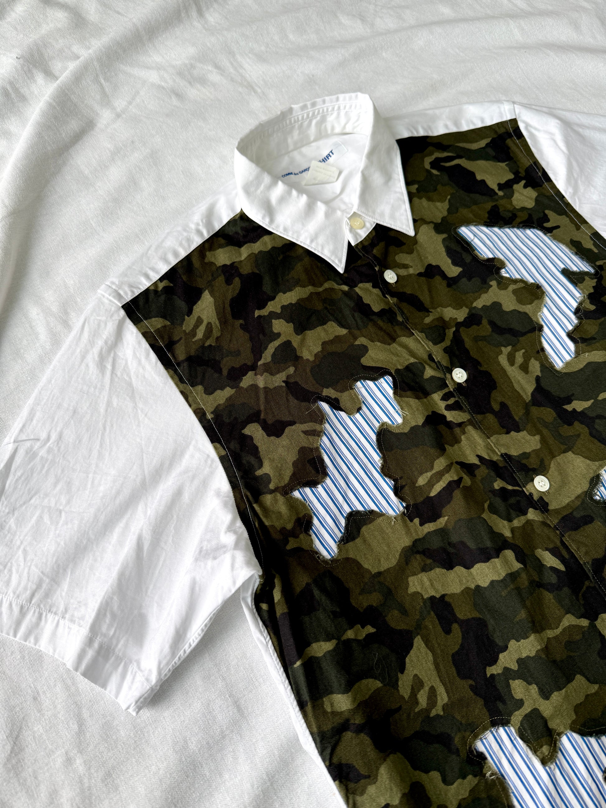 Comme des Garcons SHIRT Camo Patchwork Shirt